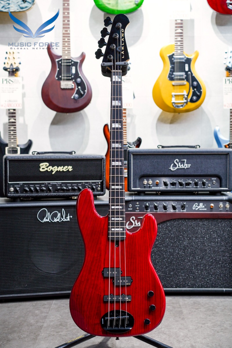 [16만원 상당 에반스켈리 긱백 증정!!] Lakland Skyline 44-64 GZ(Geezer Butler Signature) P&amp;J Bass-Transparent Red w/EMG Pickups &amp; Ebony FB (2022년산/신품) #220702086
