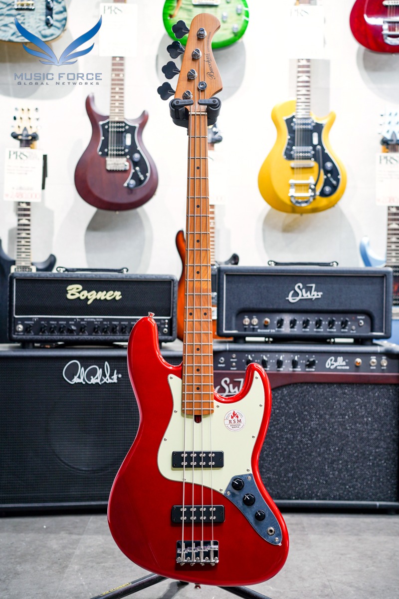 Bacchus Universe Series BJB-2-RSM-Candy Apple Red w/Roasted Maple Neck &amp; FB (신품)